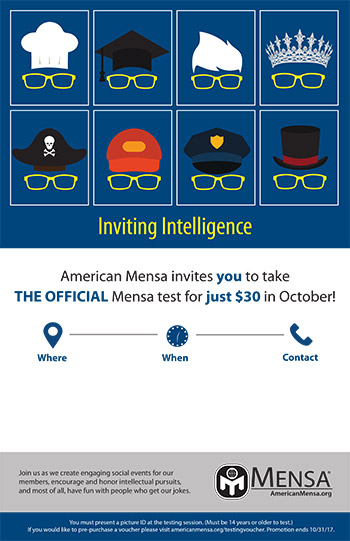 Poster, Mensa Membership Month